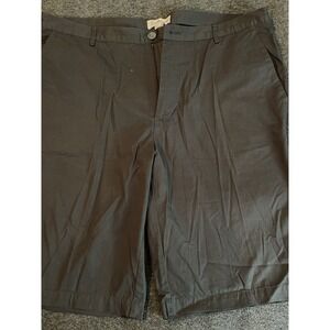 Calvin Klein Black Chino Men's Shorts Flat Front Size 36